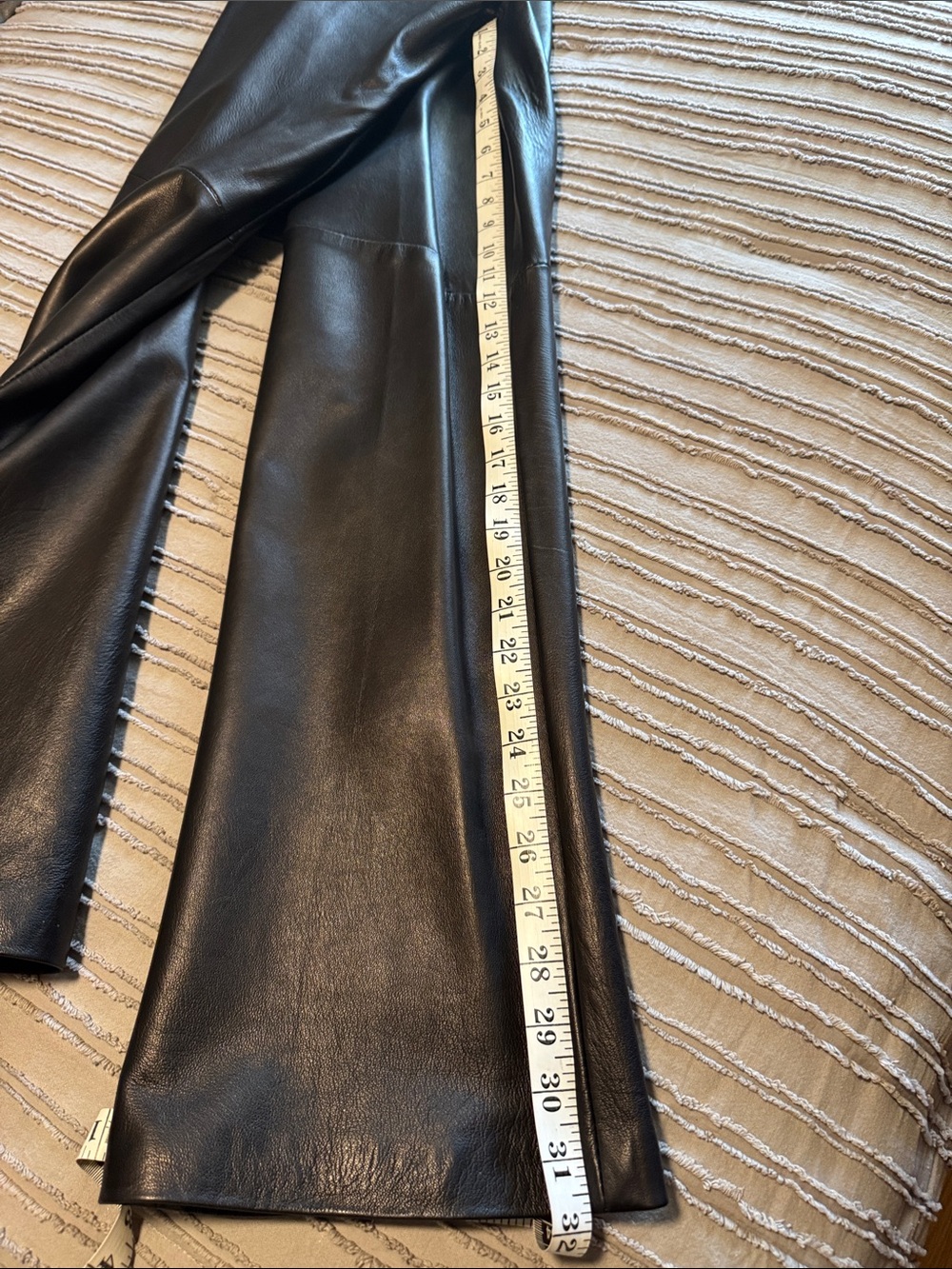 Danier Leather Lamb Skin Flared Bootcut Pants - Picture 3 of 10